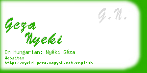 geza nyeki business card